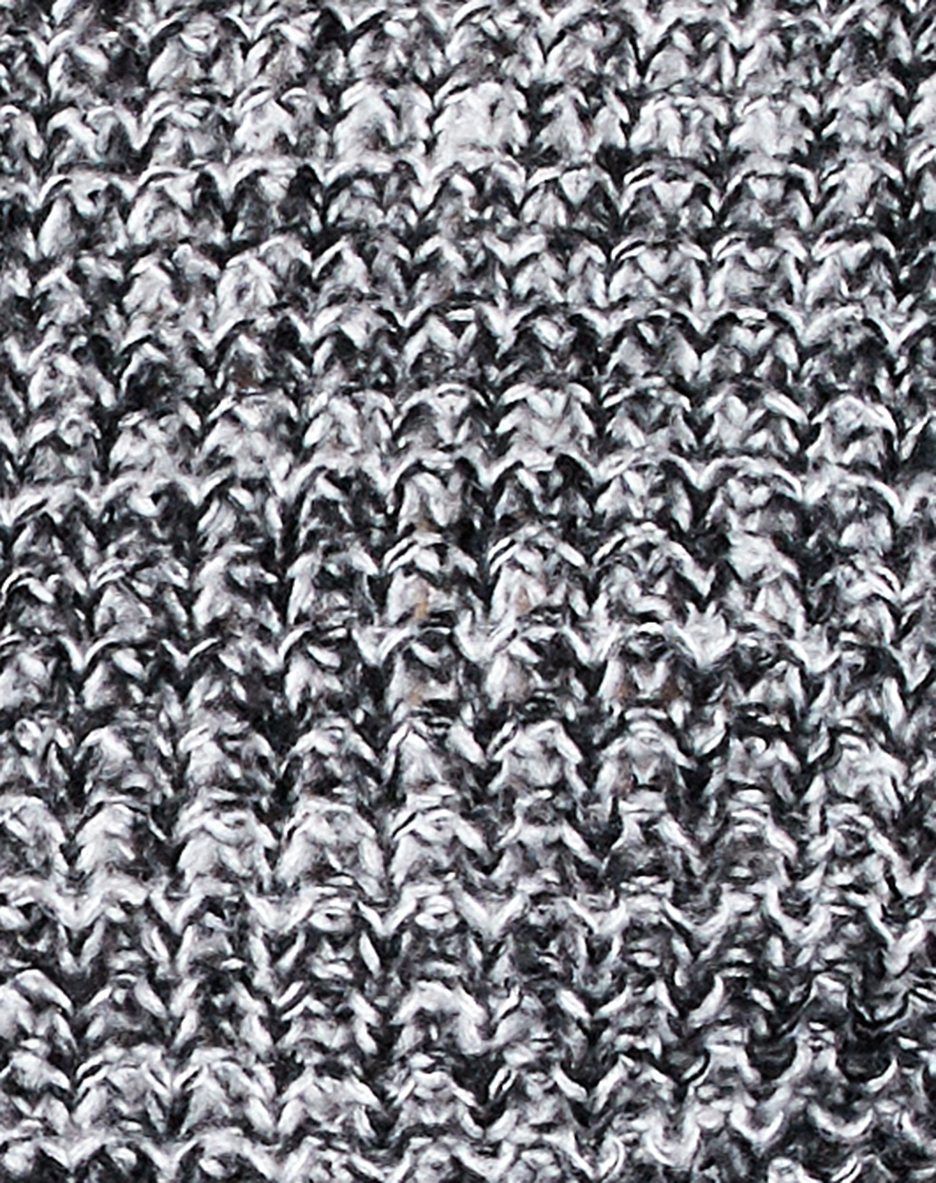 Caribou Jumper in Chunky Knit Black Grey and White