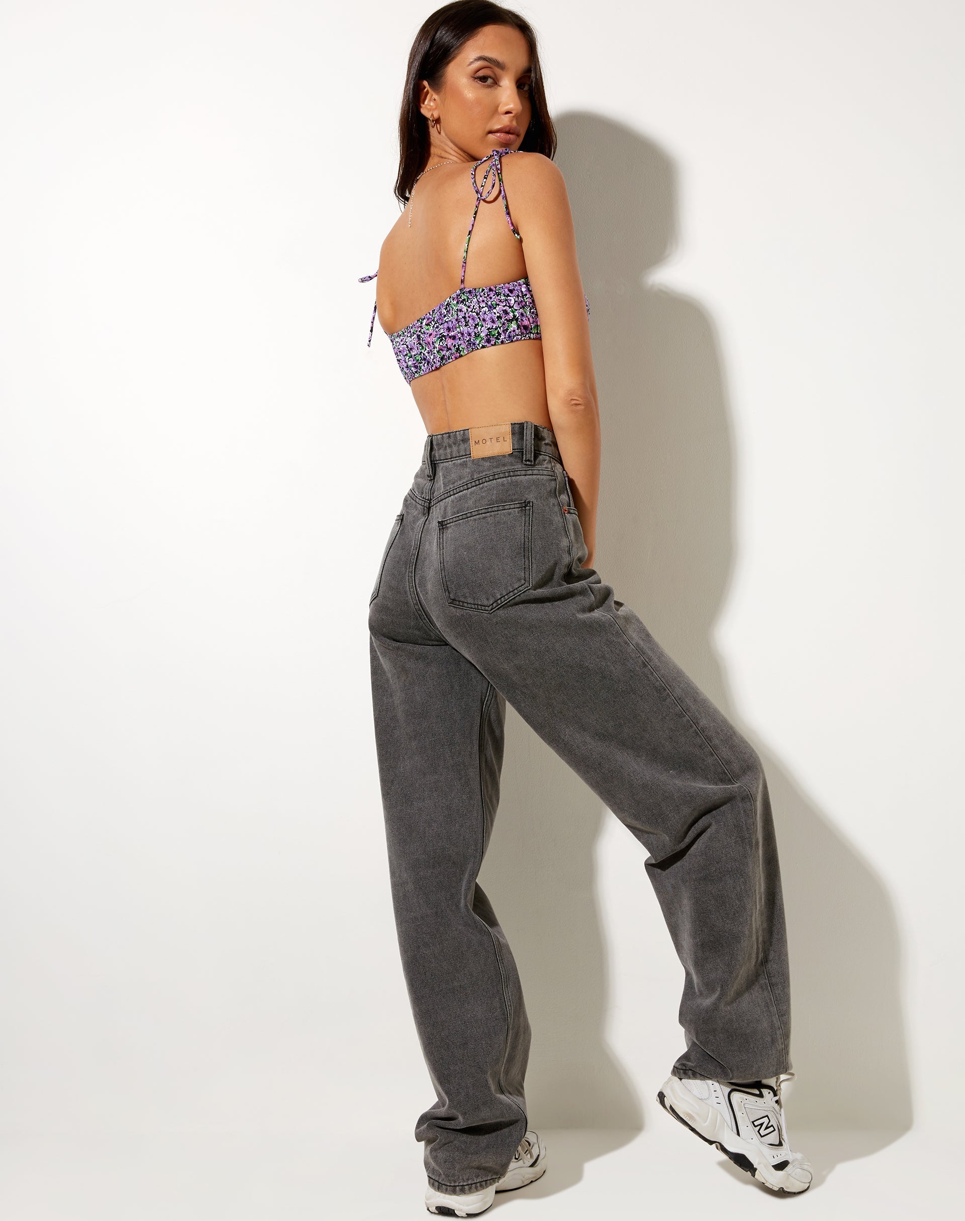 Hepsie Crop Top in Lilac Blossom