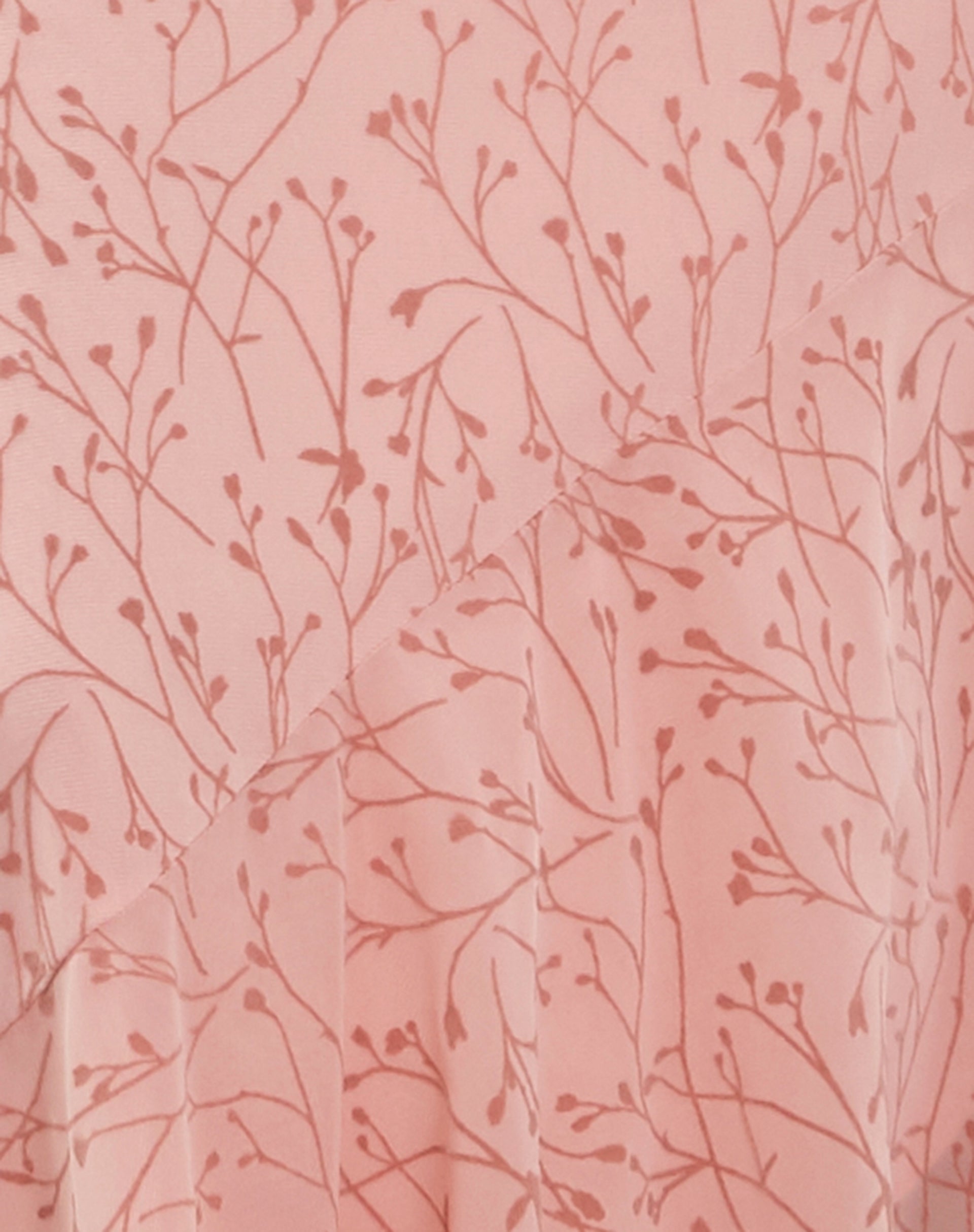 Kavala Asymmetric Midi Dress in Shadow Floral Pink