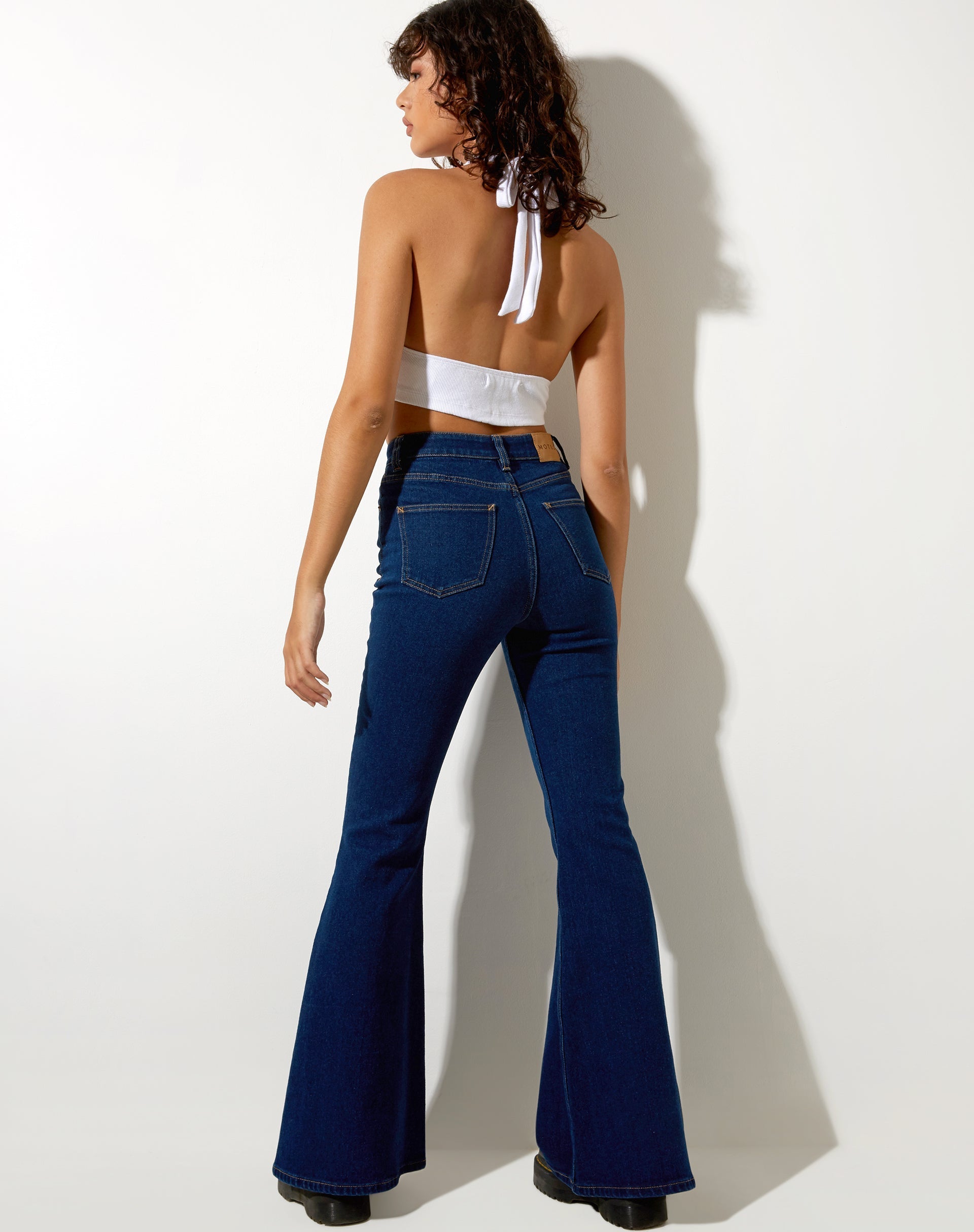 Super Flare Jeans in Mid Blue